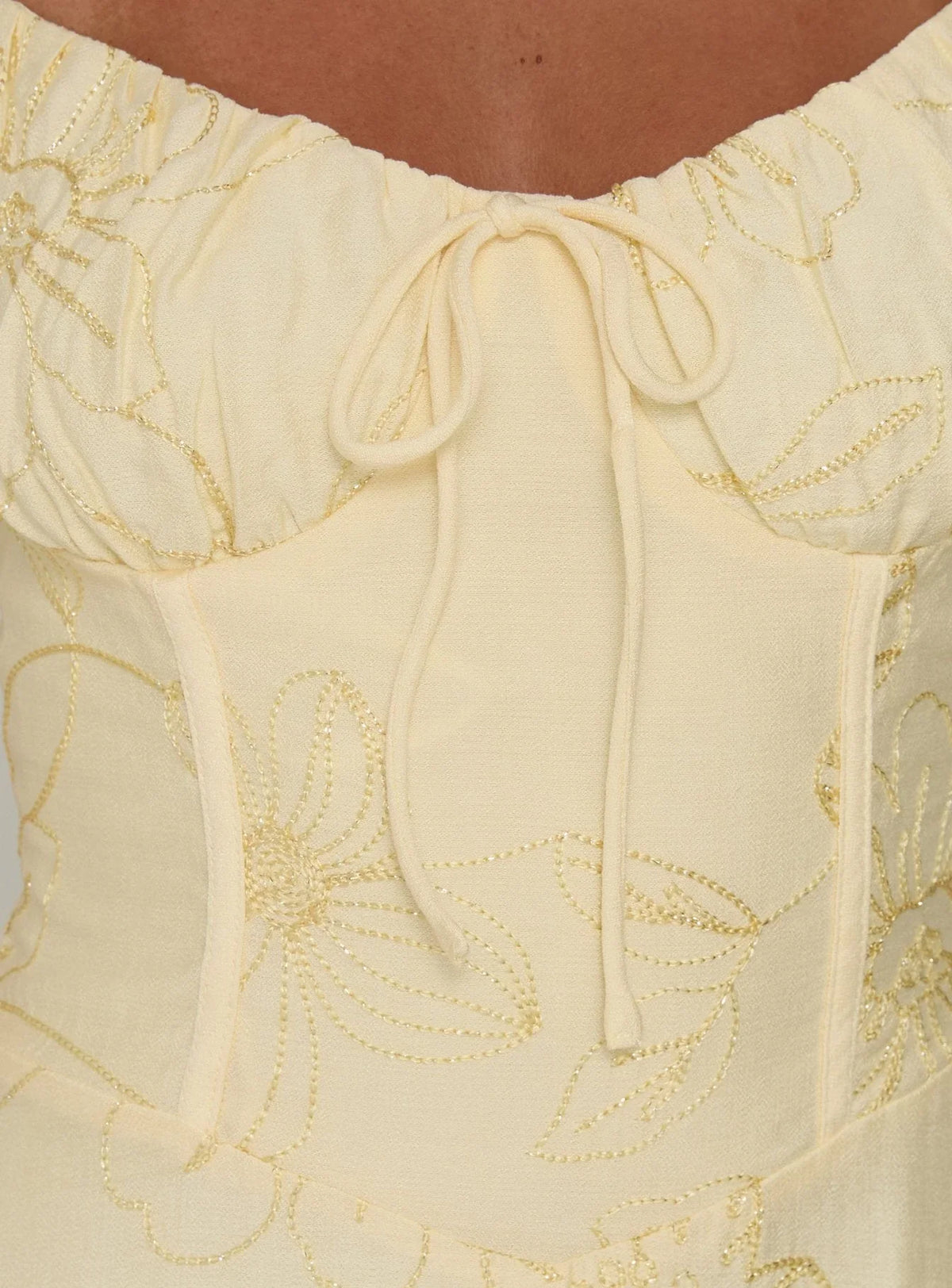 Robe longue Members Only Citron