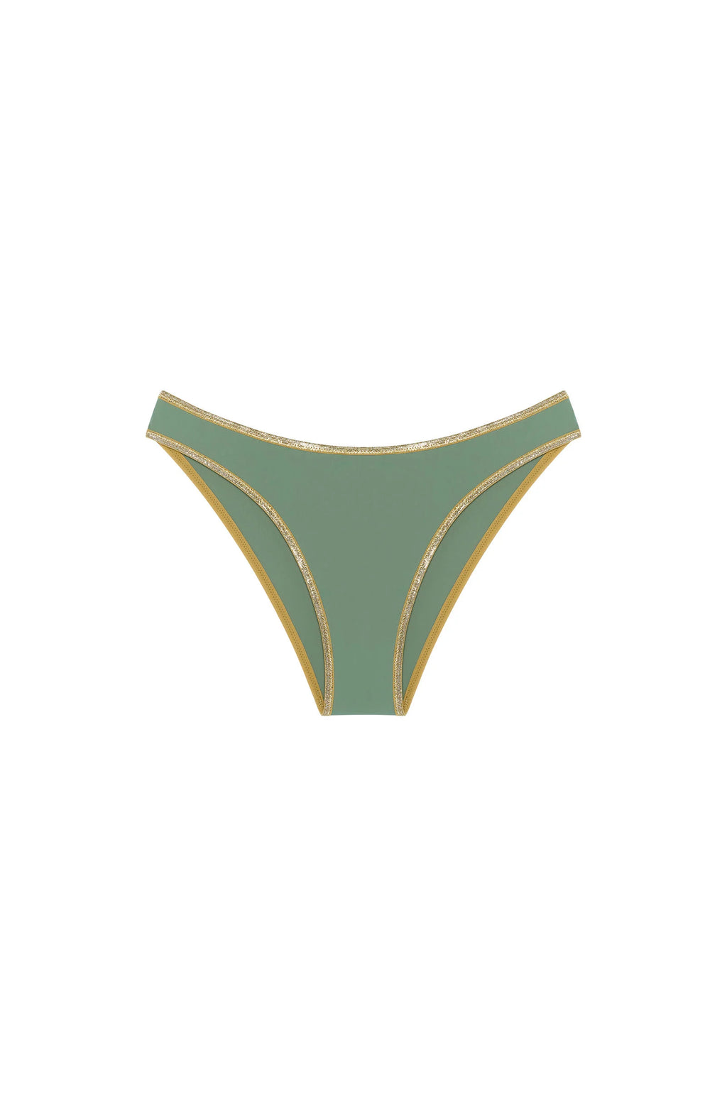 Bas de maillot de bain côtelé Mathis orange échancré