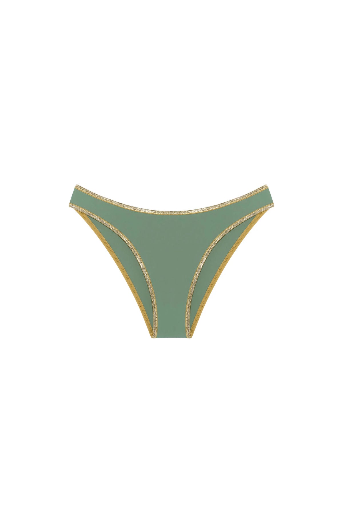 mathis White scooped-out ribbed knit bikini bottoms