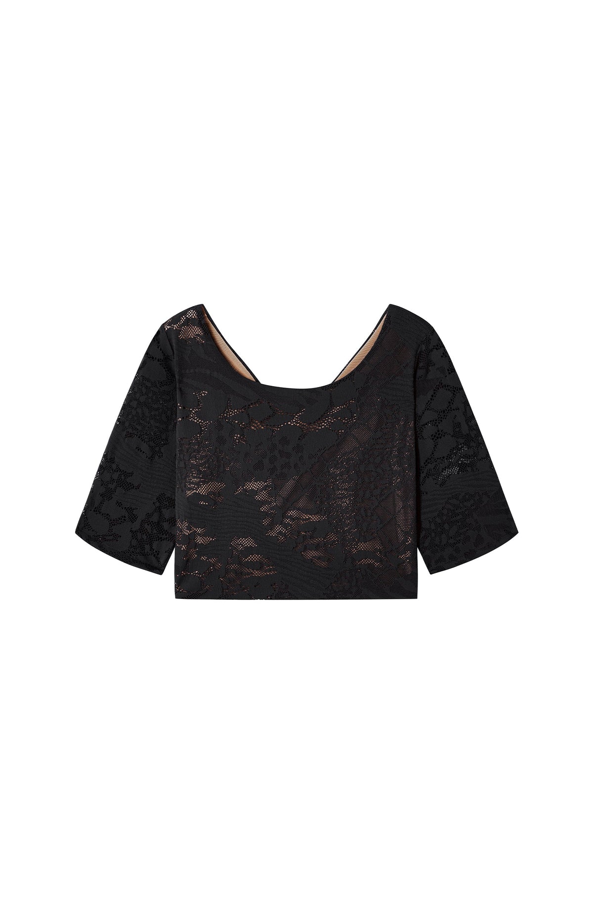 tanji Raspberry top with round neck