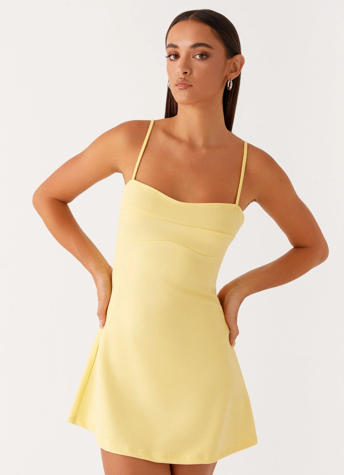 Mini-robe Cindy – Jaune