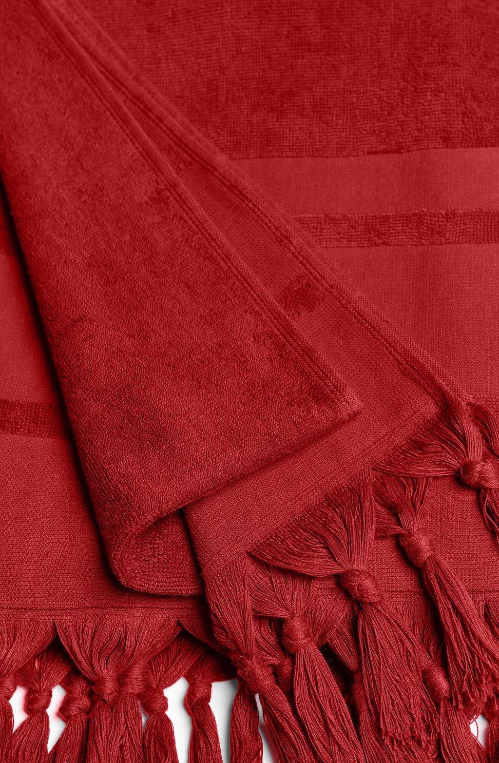 zaina Embroidered jade terry fouta towel