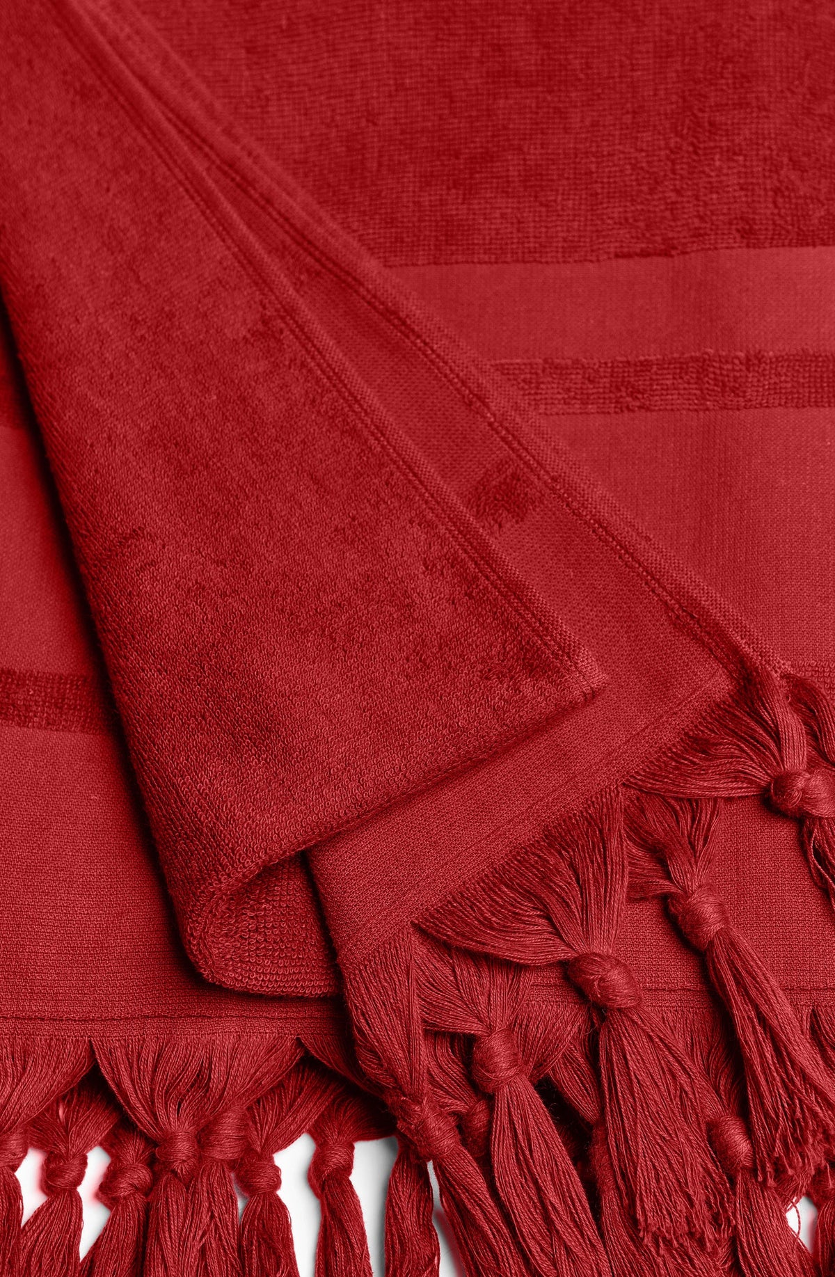zaina Embroidered jade terry fouta towel