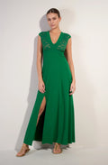 nao Jade split maxi dress