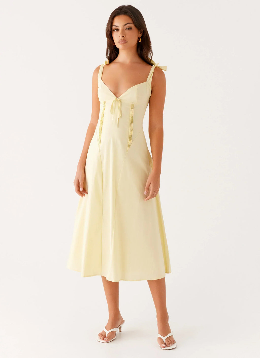 Robe Adela Midi - Jaune