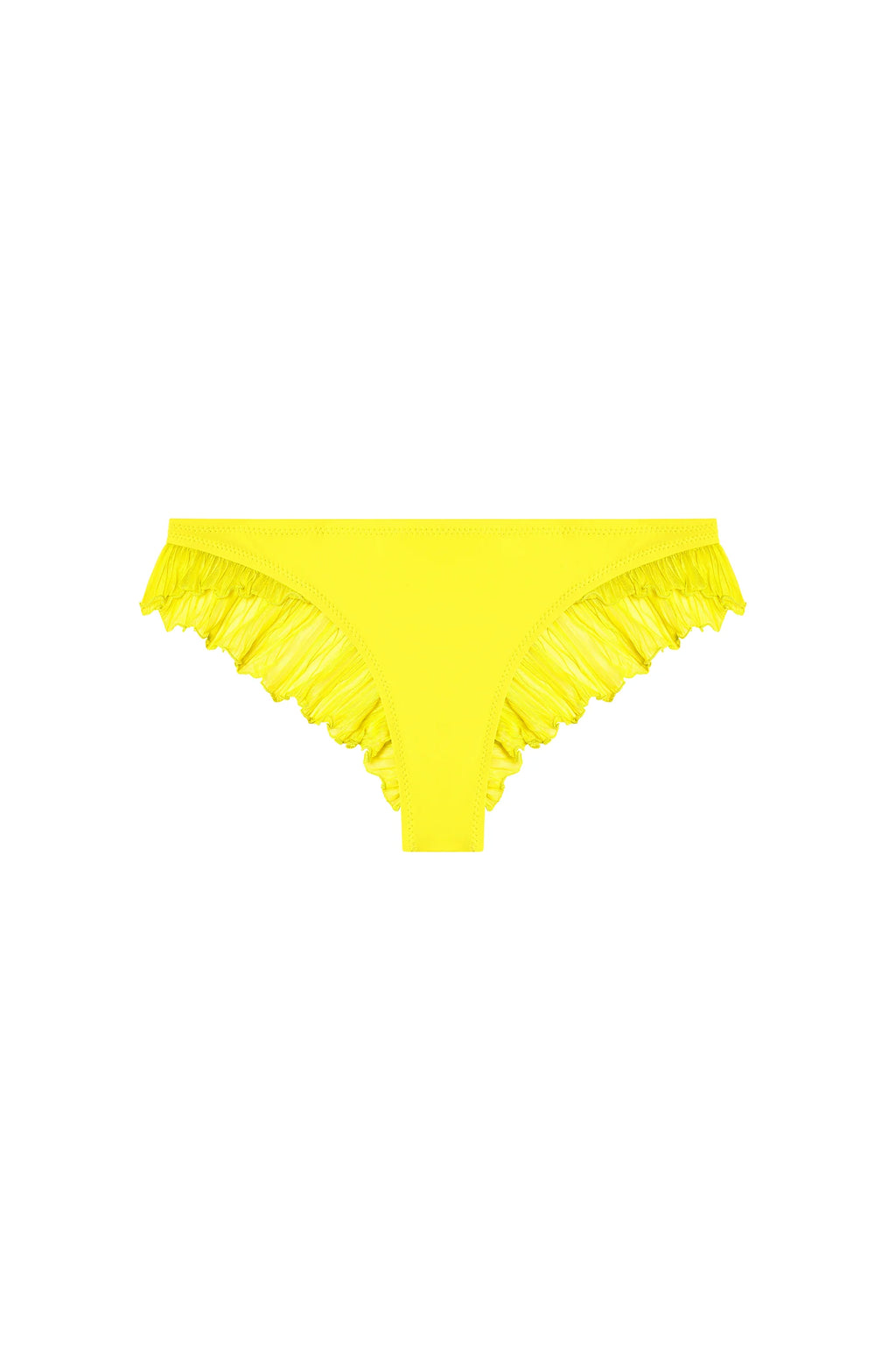 Bikini tanga à volants noir Malala