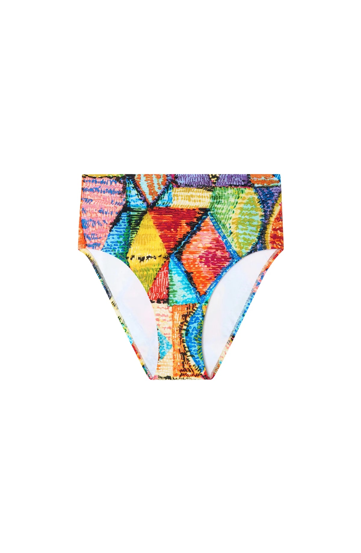 tobago Foam white high-waisted bikini bottoms