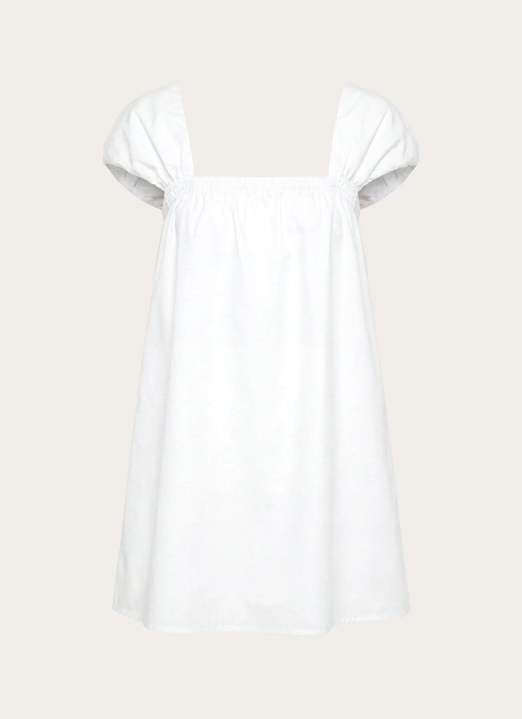 Sugar Blush Cotton Mini Dress - White