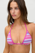 Haut de bikini à licou Nick Triangle - Gâteau Confetti