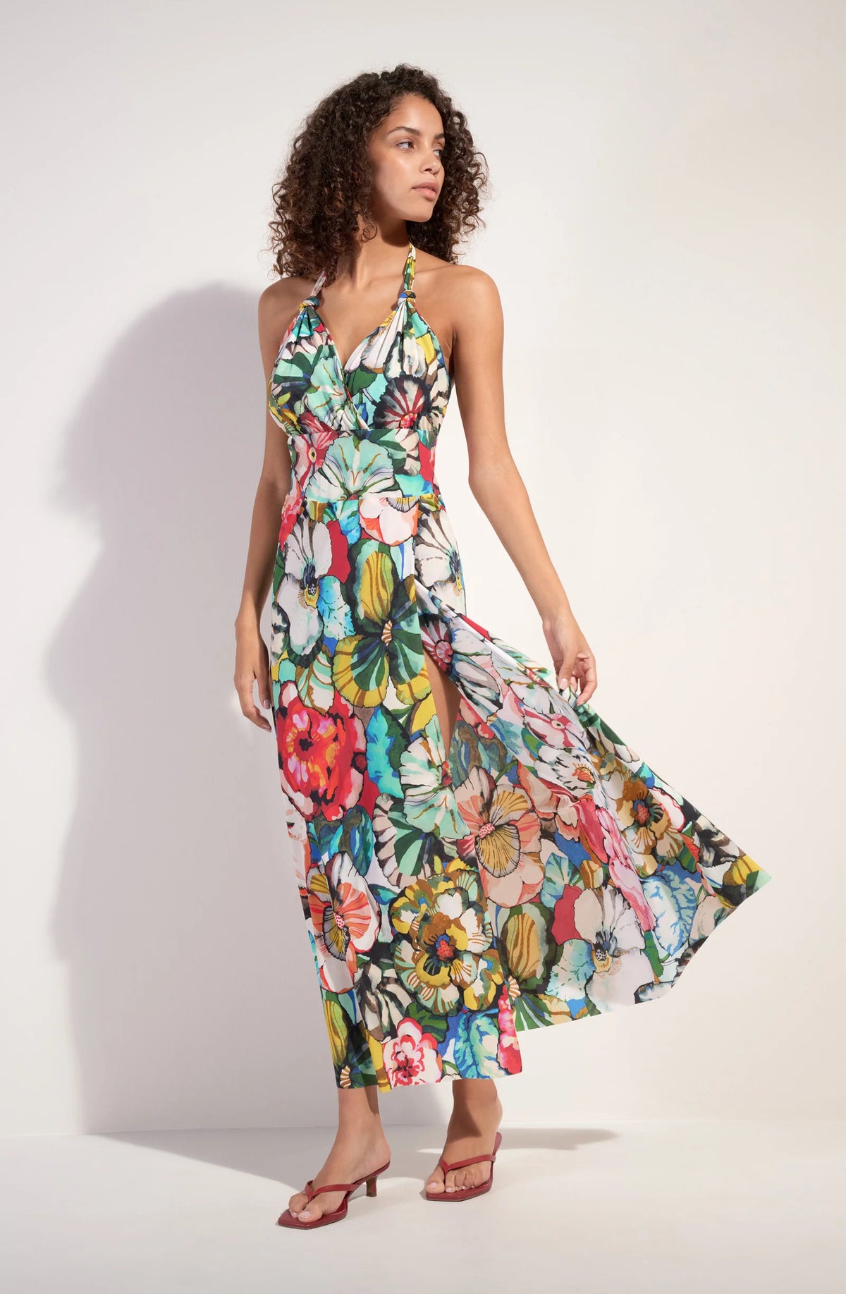 Robe longue imprimée Rona