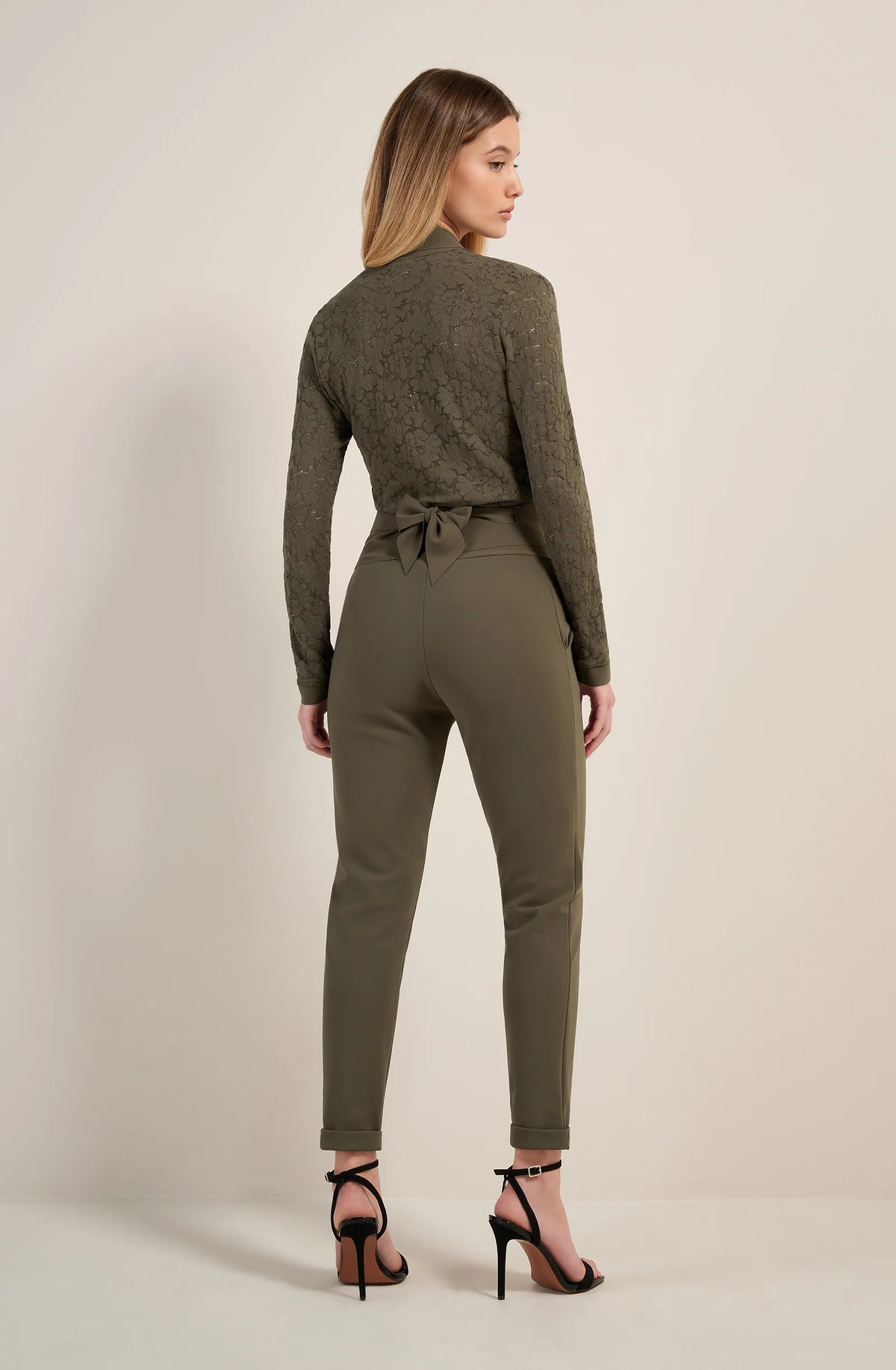 jazzi Black slim trousers