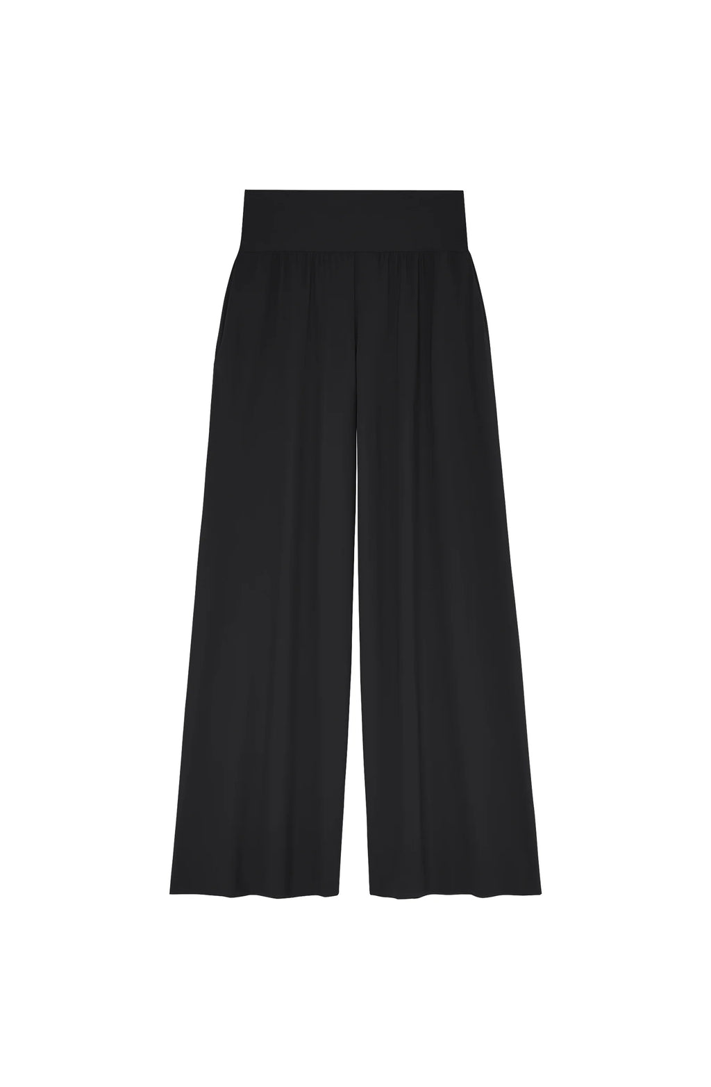 pitta Printed wide-leg printed pants in tulle