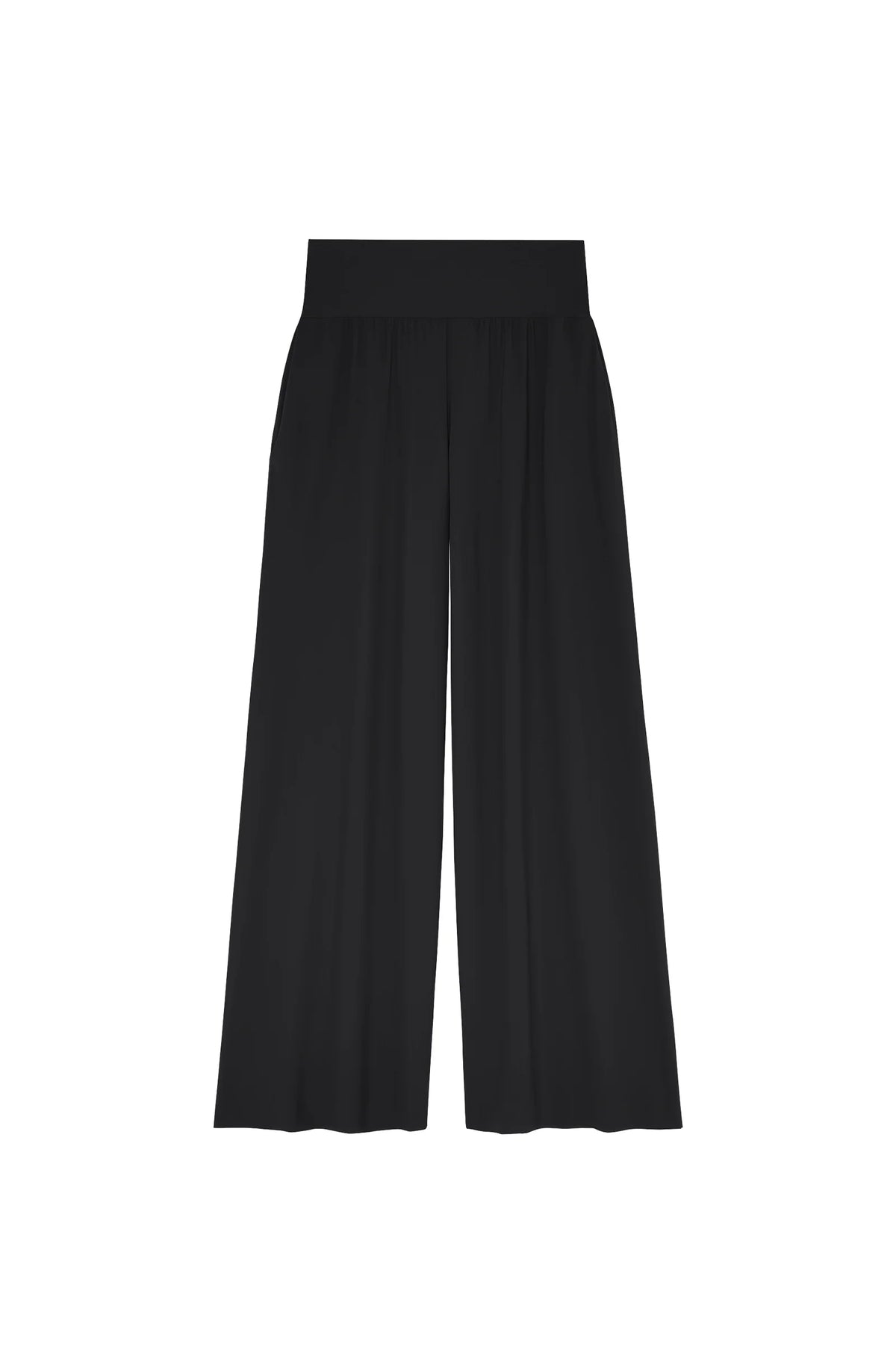 pitta Printed wide-leg printed pants in tulle