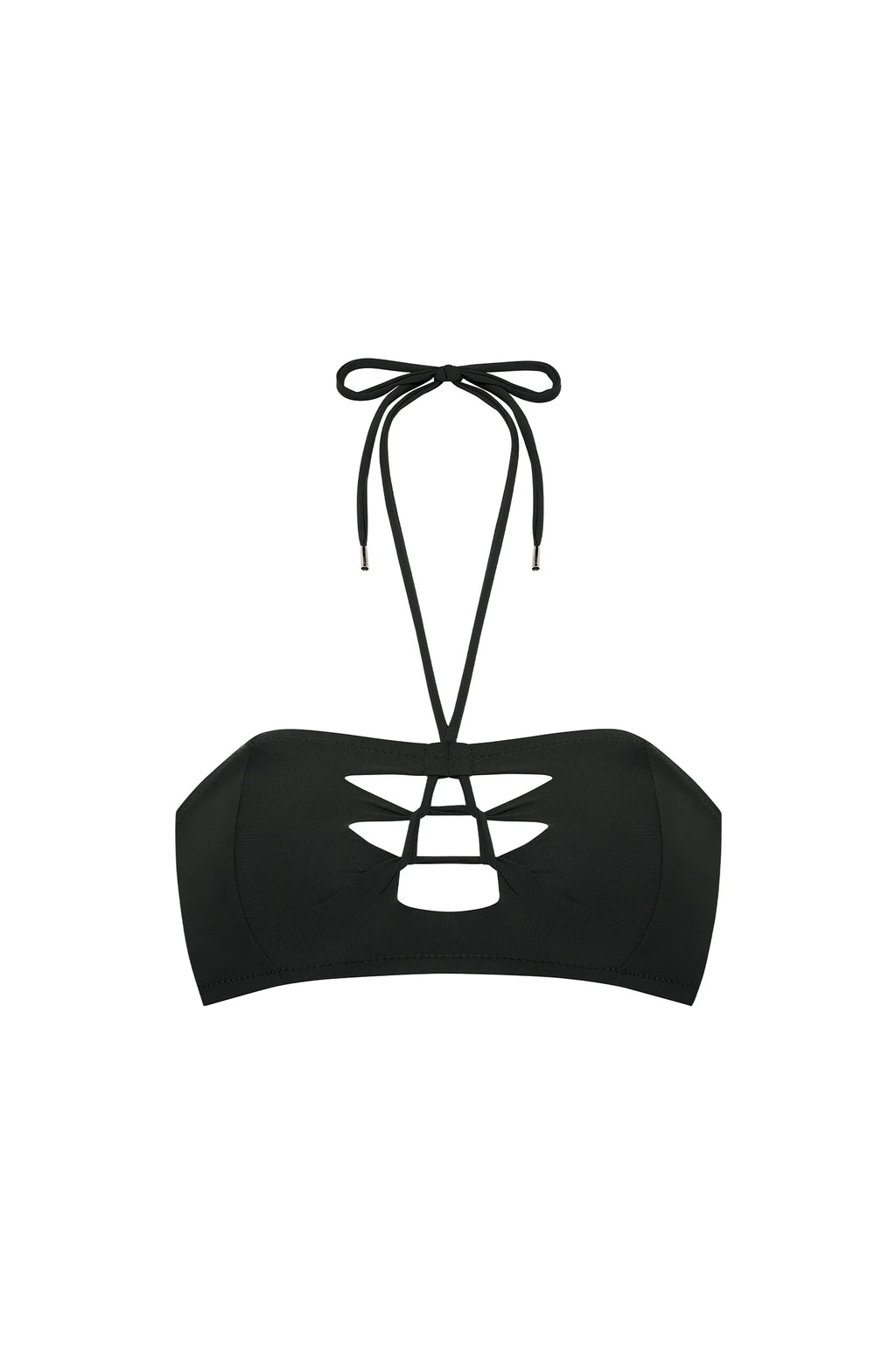 bala Jade bandeau bikini top with crochet effect