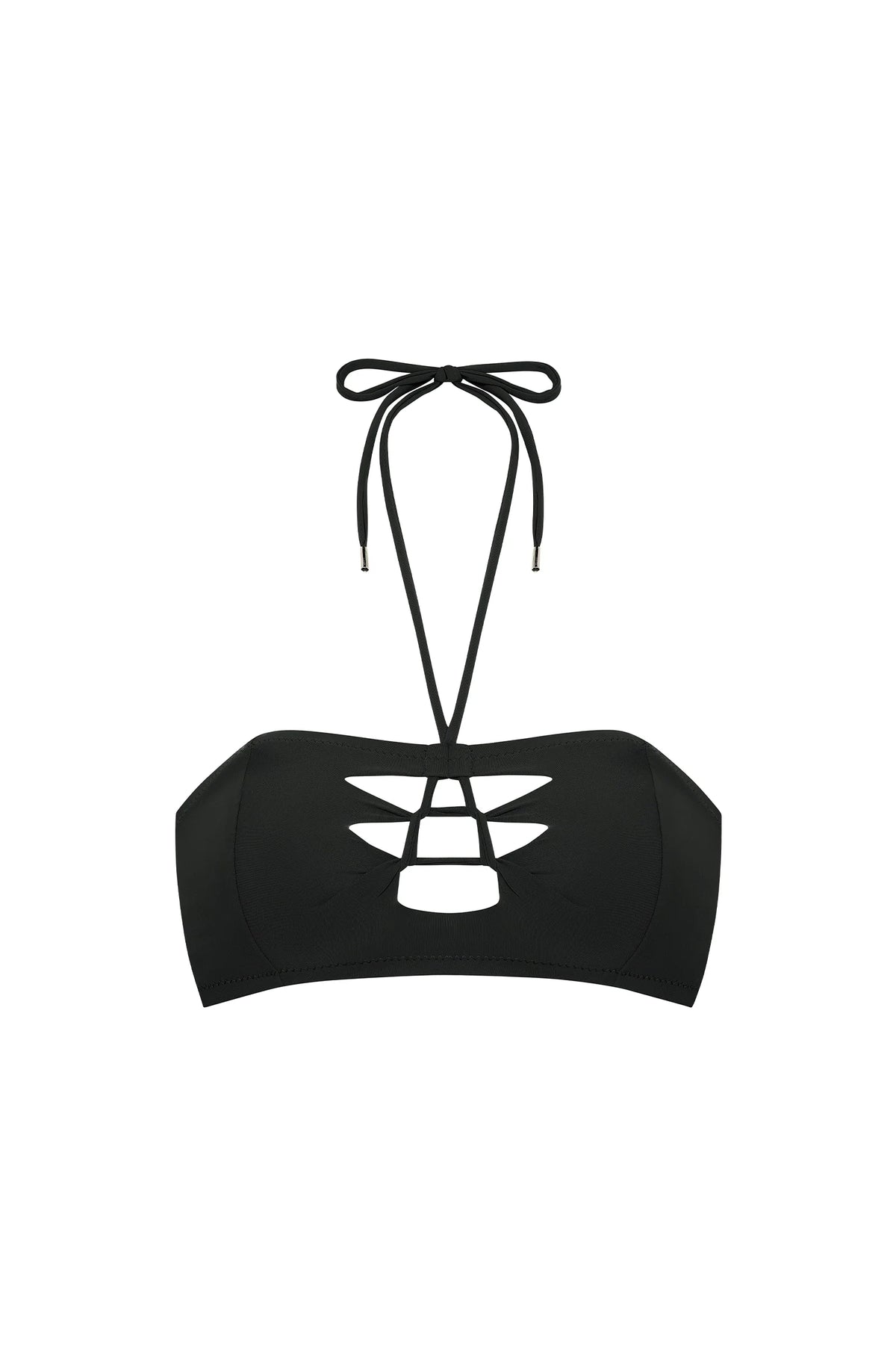 bala Jade bandeau bikini top with crochet effect