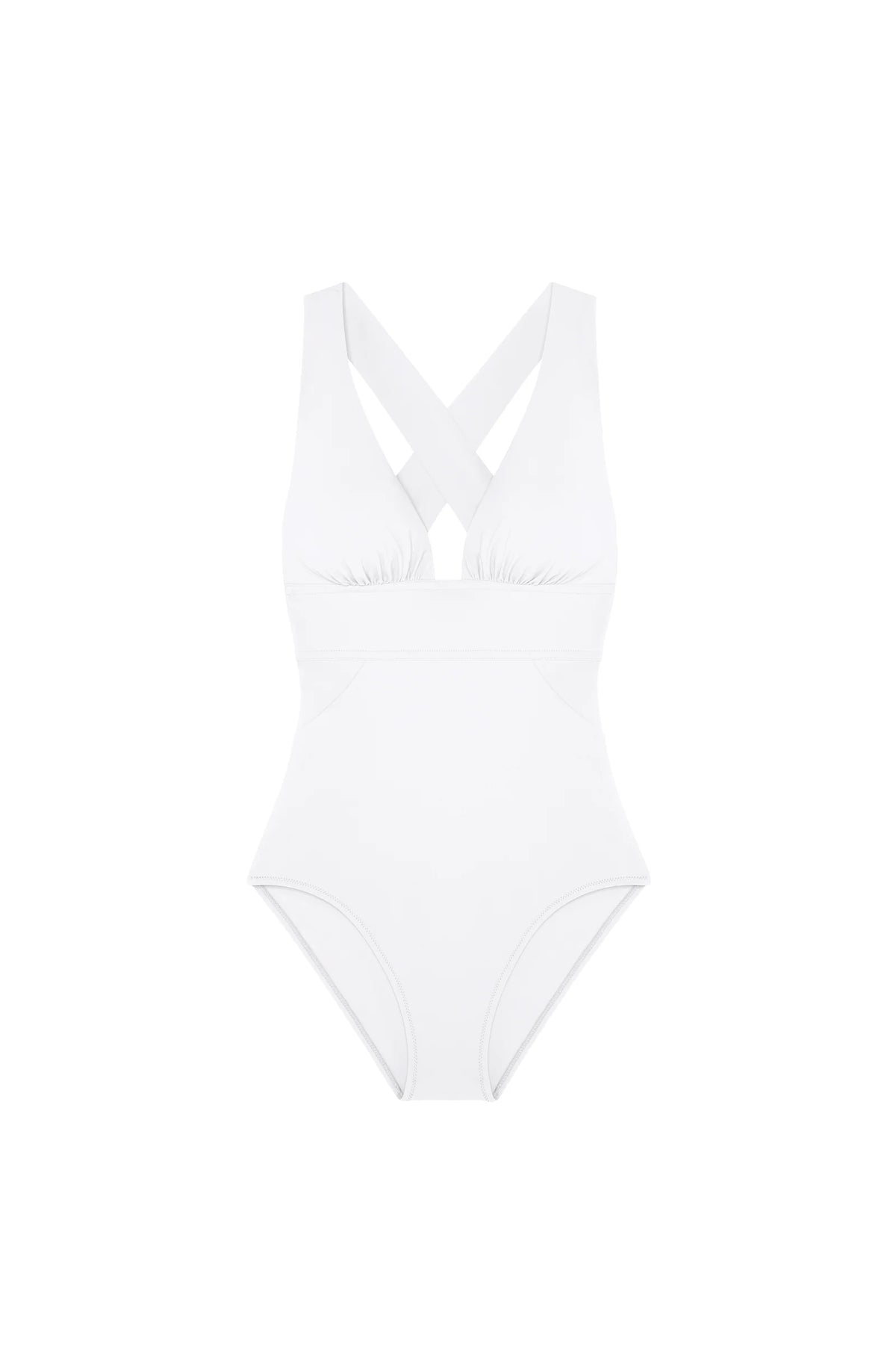 capri Jade back-crossed one-piece swimsuit