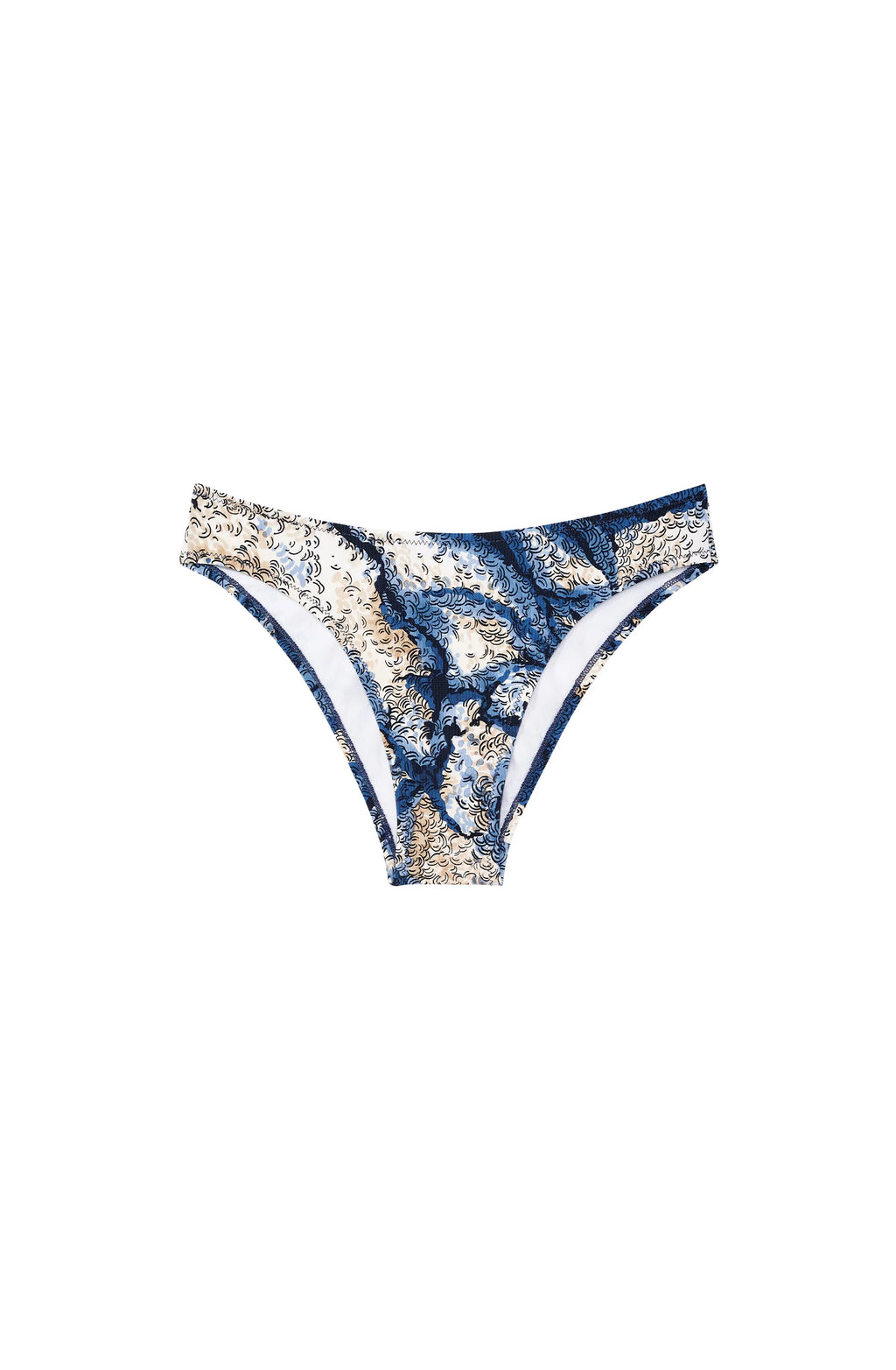bas de bikini échancré imprimé Tizya