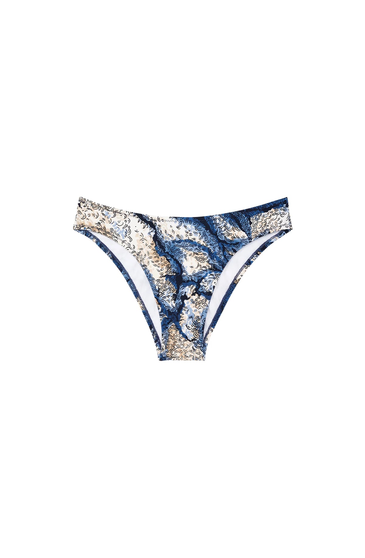 bas de bikini échancré imprimé Tizya