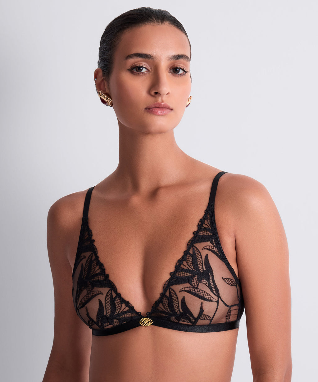 Sweet Euphoria Bralette Triangle Noir