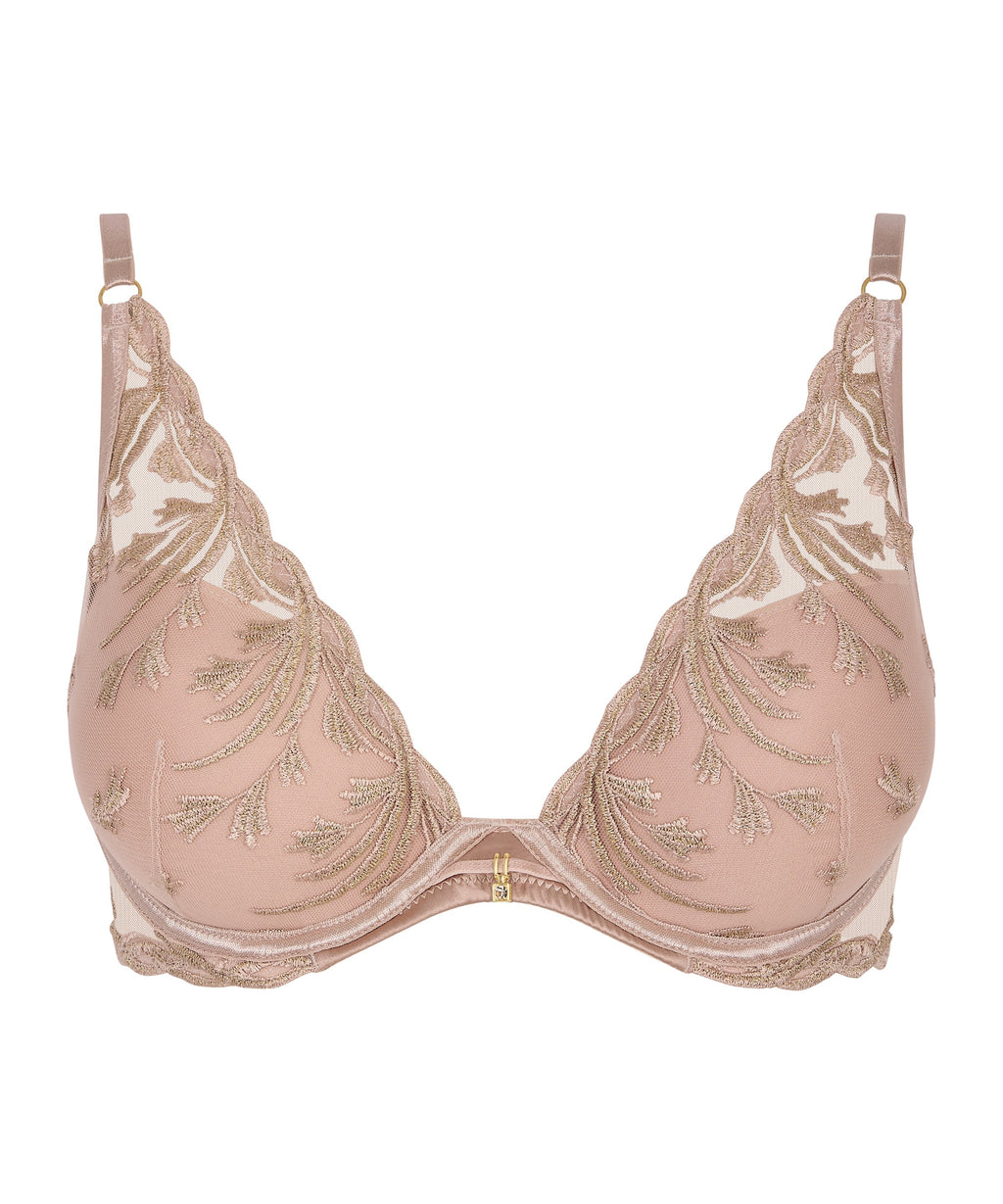 Cosmic Romance Soutien-gorge plunge foulard Rose Sable