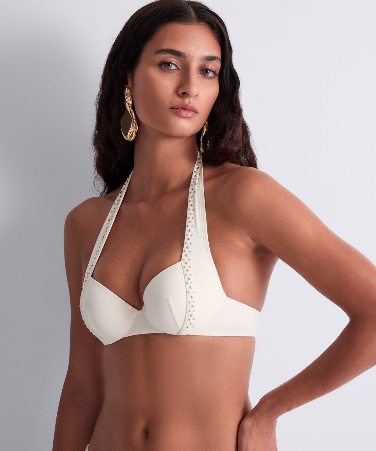 Summer Stars Sea Pearl Push-Up Bikini Top
