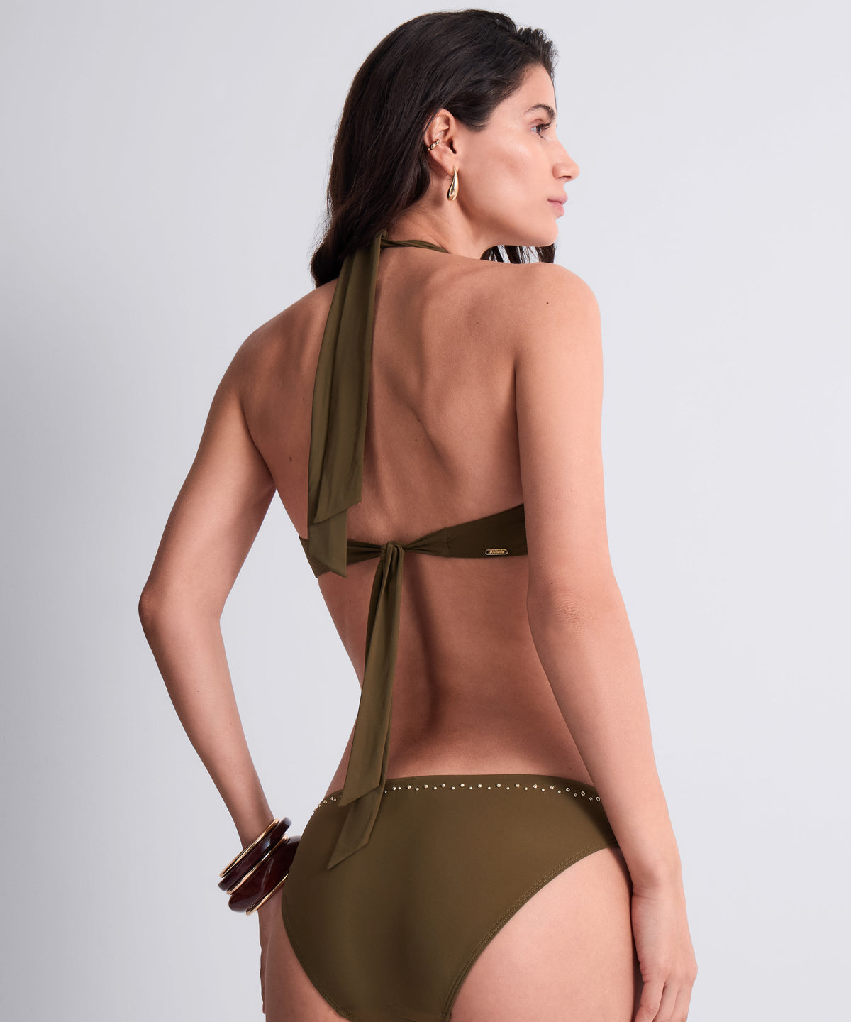 Summer Stars Haut de maillot de bain Triangle Kaki