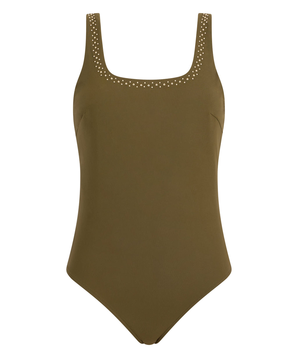Maillot de bain une pièce Summer Stars Kaki