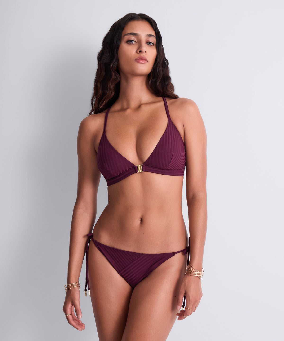 Sun Pop Haut de maillot de bain triangle Açaï