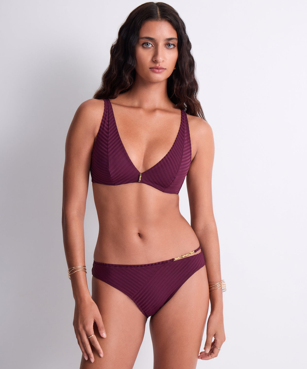 Sun Pop Brazilian Thong Bikini Bottom Açai