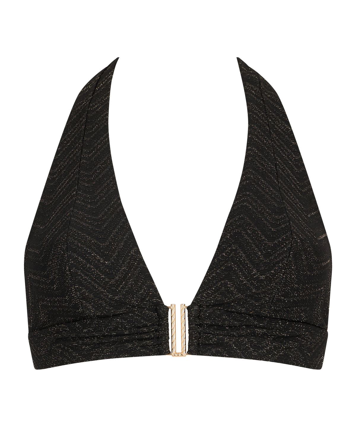 Golden Horizon Haut de maillot de bain Triangle Noir