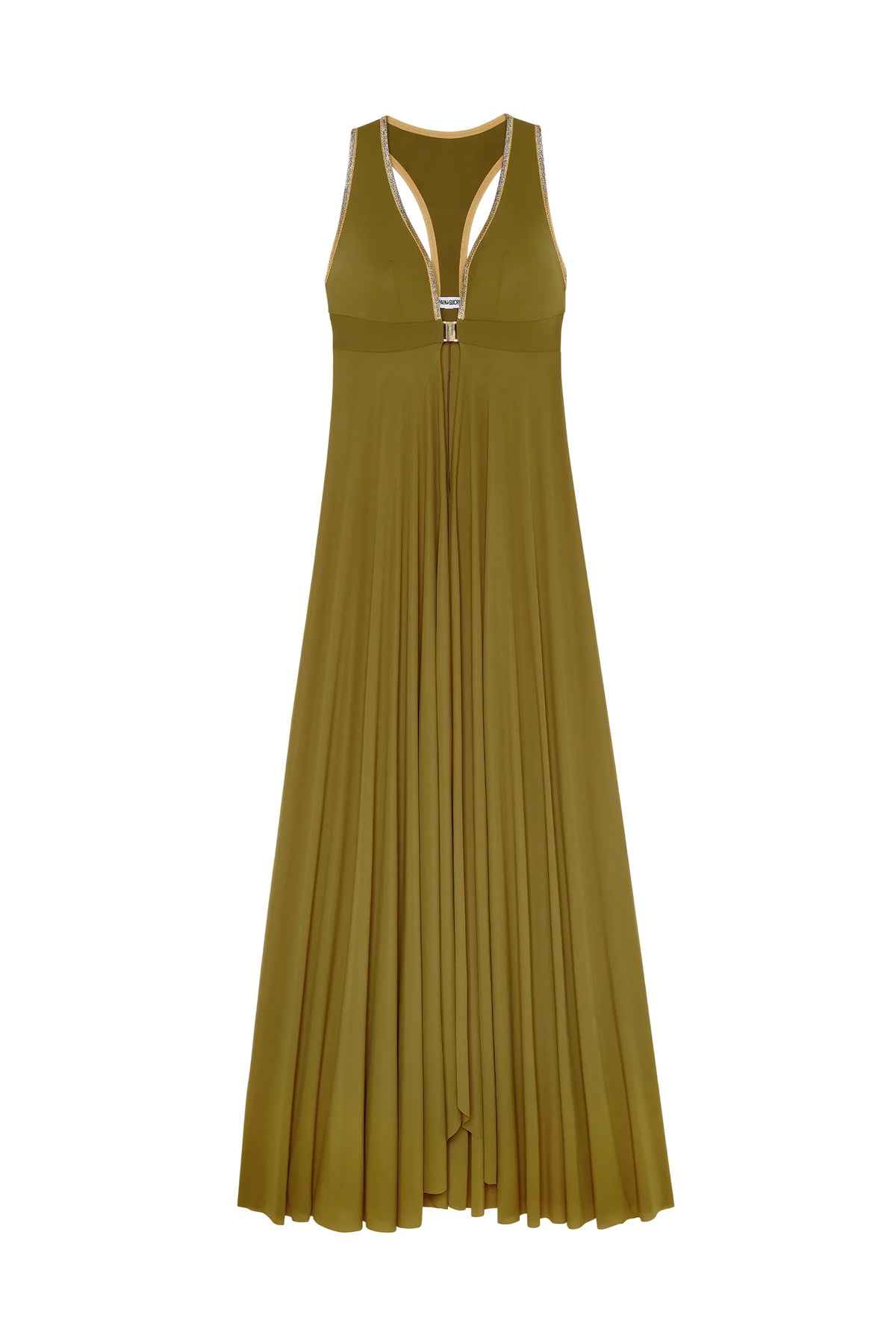 rosane Long white dress opened at the front