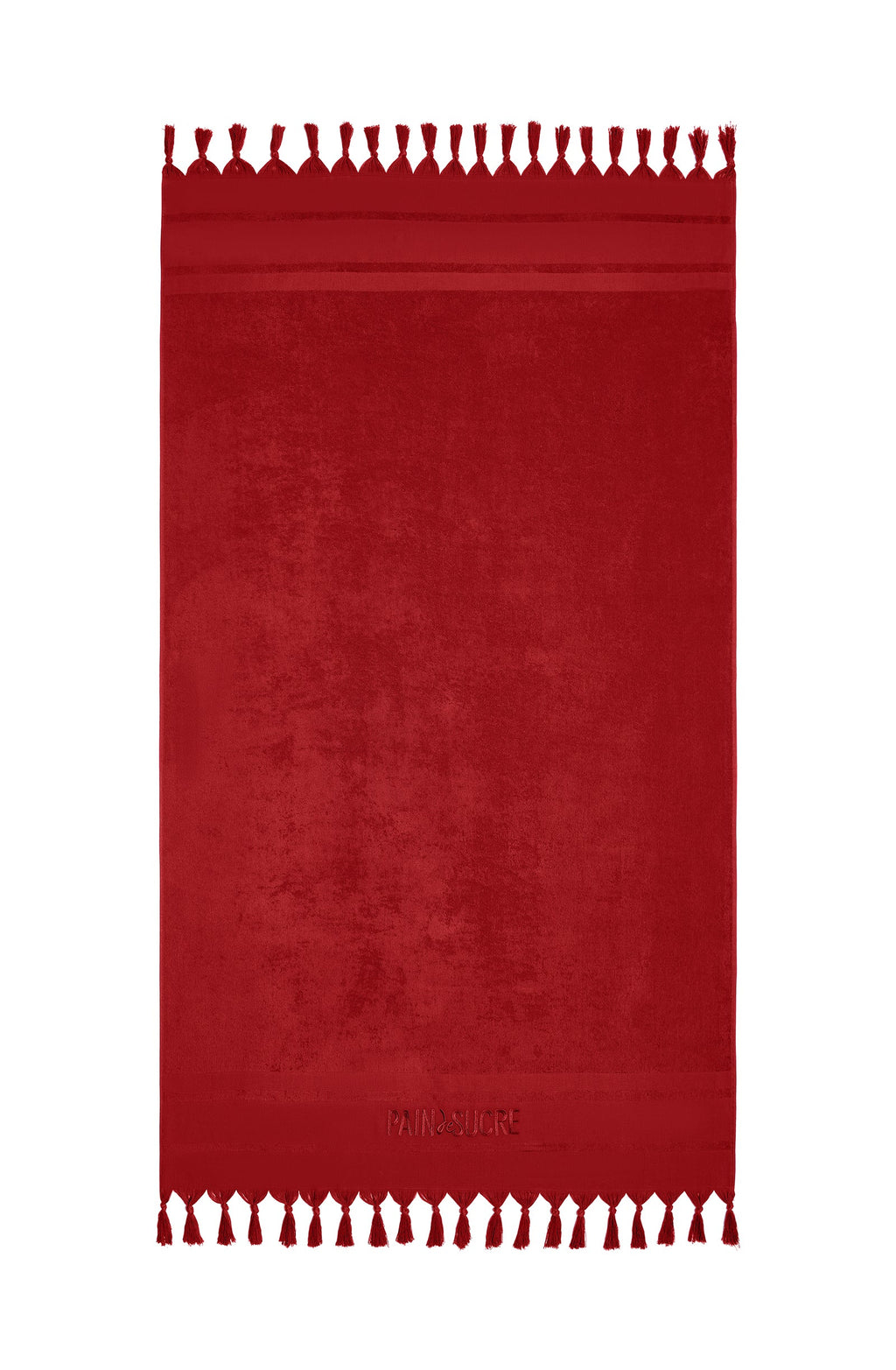 zaina Embroidered jade terry fouta towel