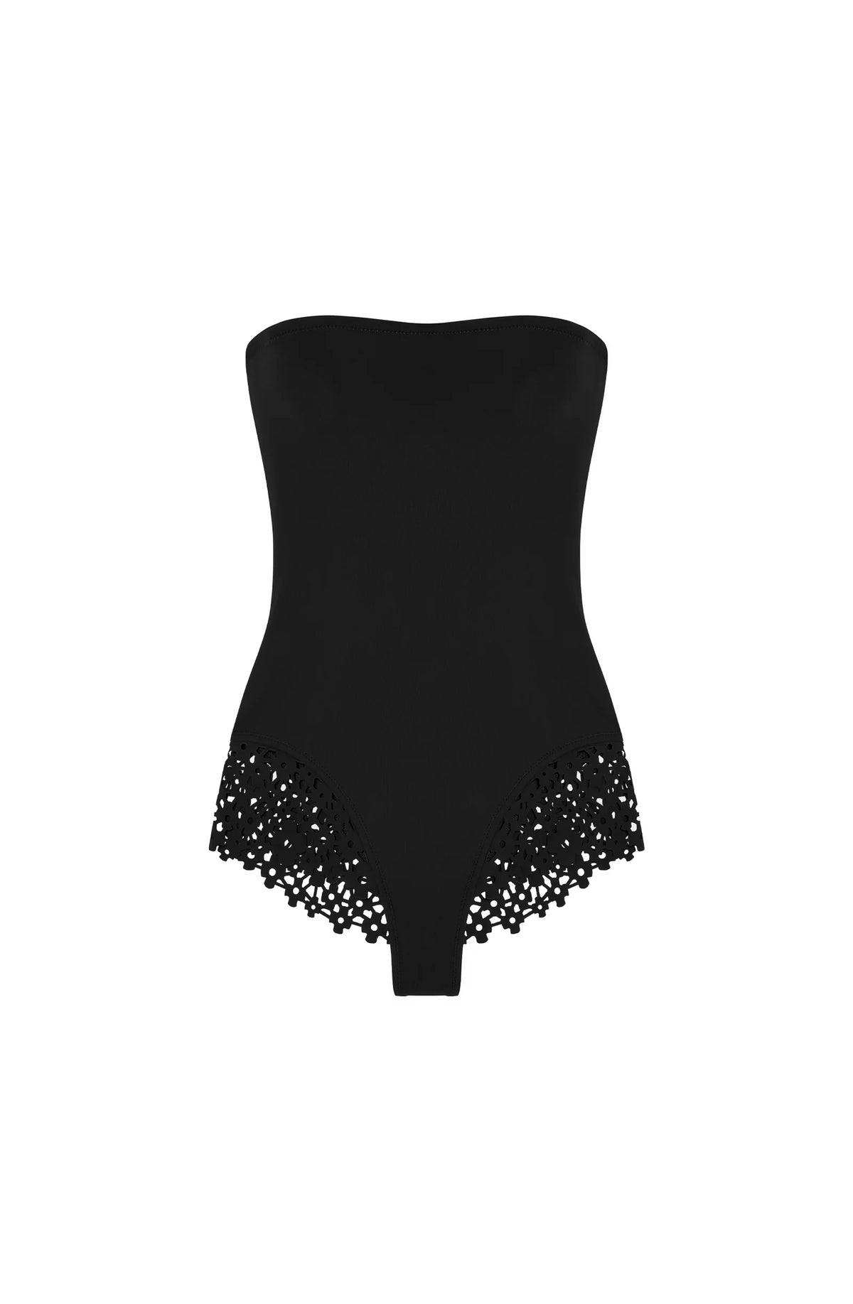 harmonie Black bandeau swimsuit