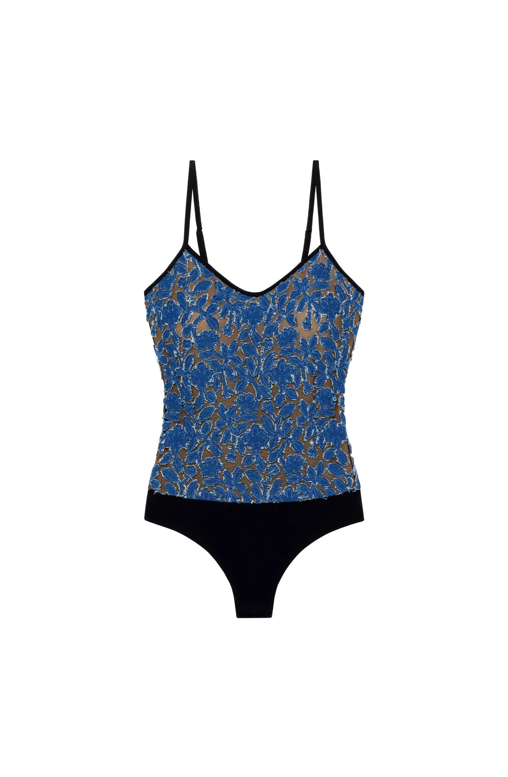 barbara Body in jean embroidery