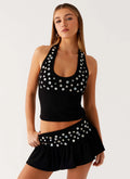 Haut dos nu Vegas Nights - Noir