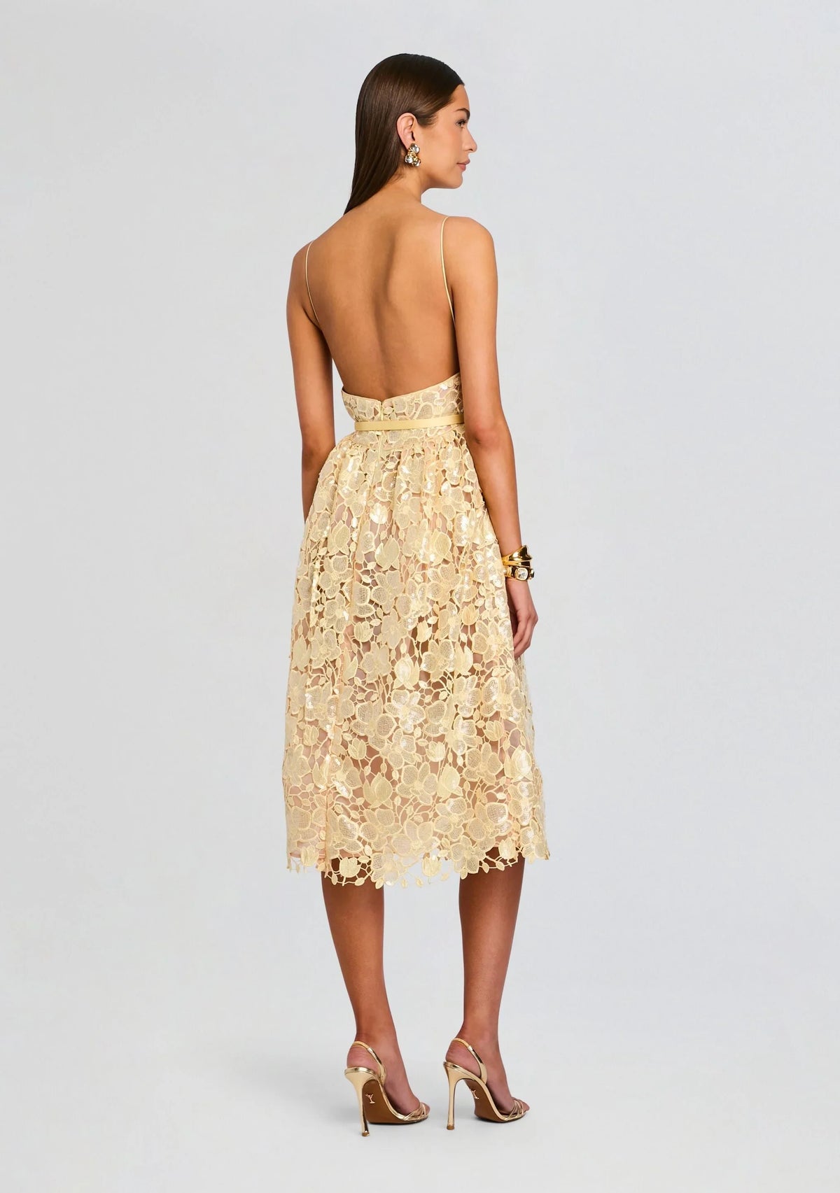 Robe Eulalia en dentelle à sequins