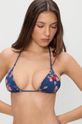 Haut de bikini triangle perlé Nick - Motif fraises
