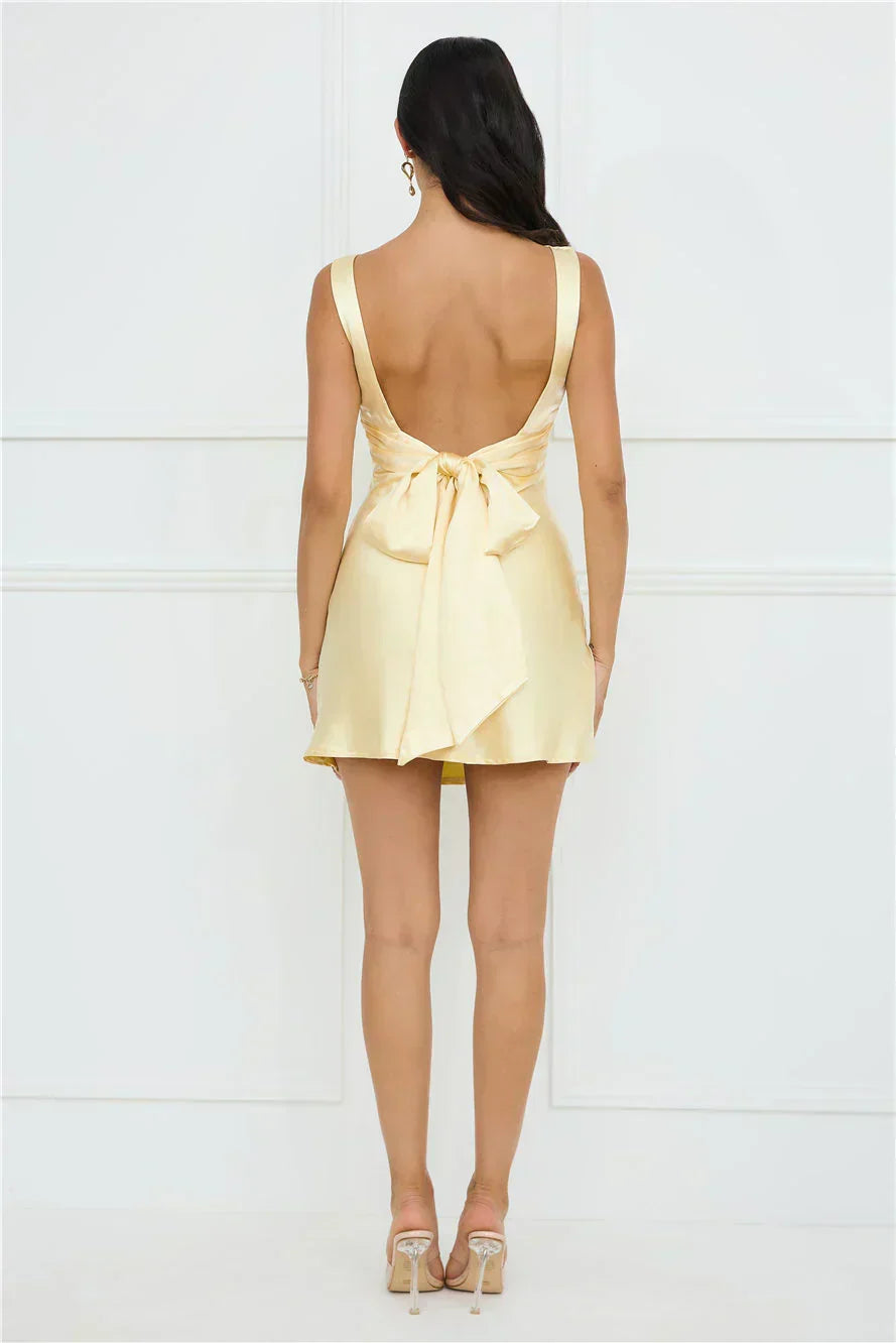 Lily Luxe Satin Mini Dress