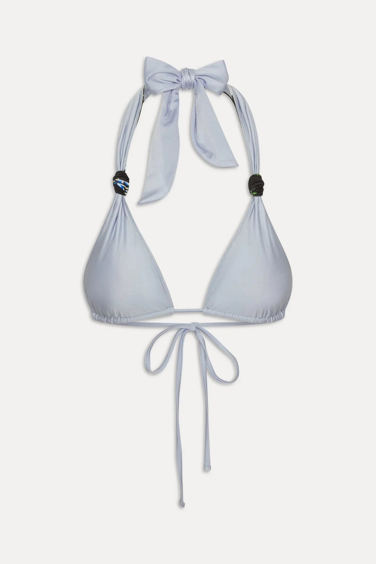 Haut de maillot de bain réversible en satin Kealy - Bouquet