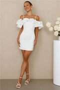 Love On Lock Off Shoulder Mini Dress