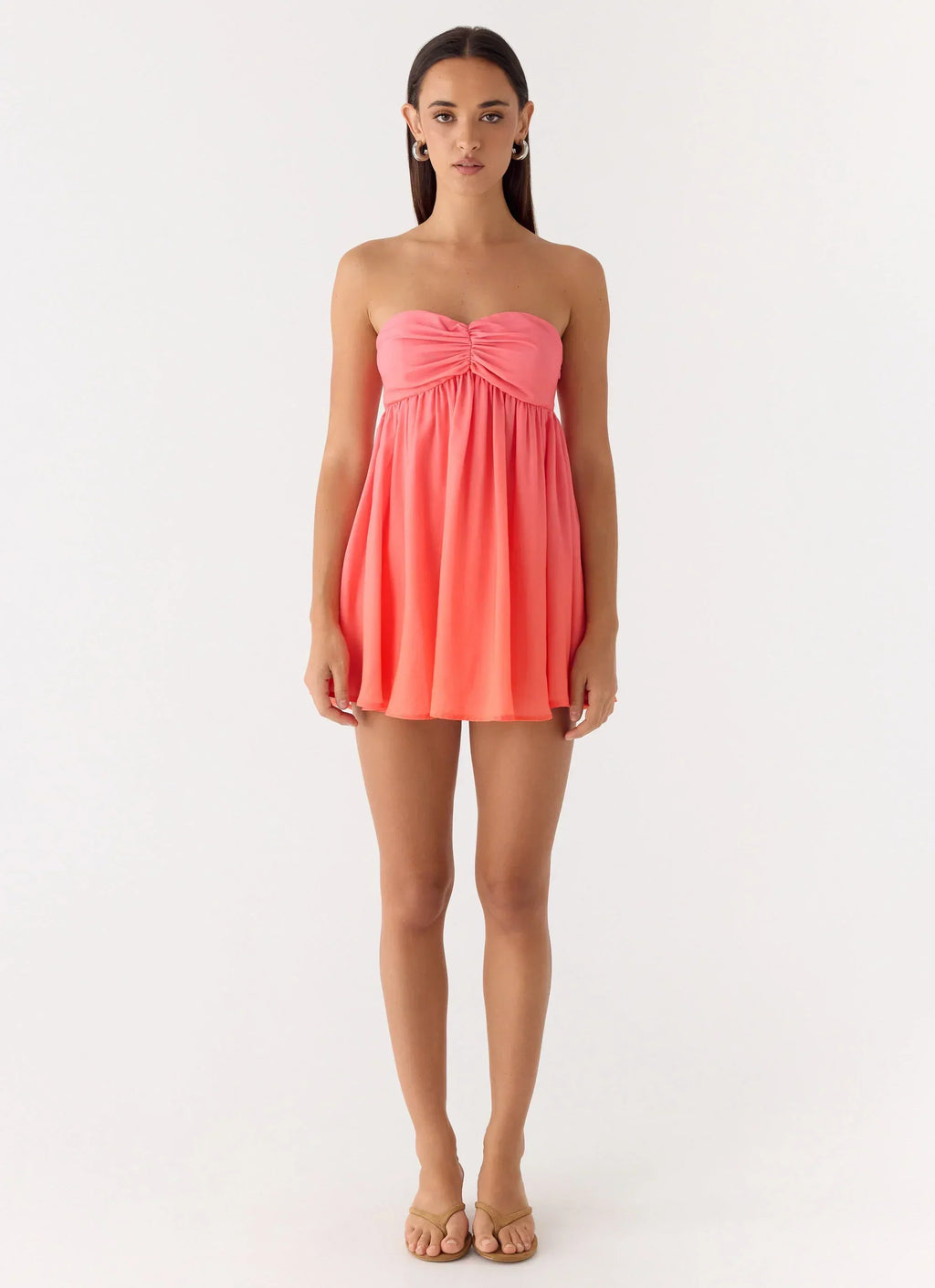 Mini-robe bustier Elevare - Ombre coucher de soleil