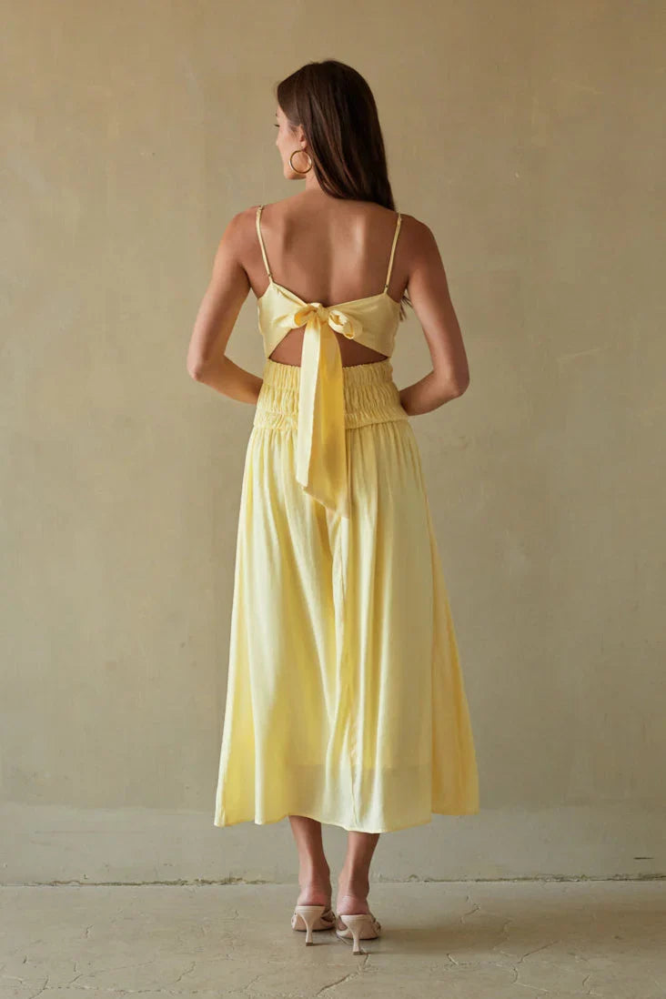 Roxana Smocked Midi Dress