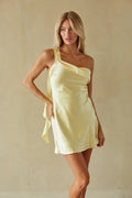 Kaya One Shoulder Satin Mini Dress