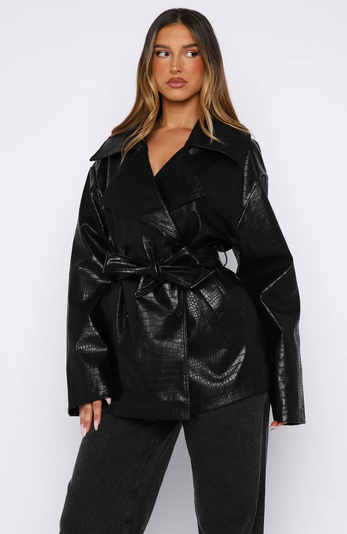 Veste Pu Victory Lap noire