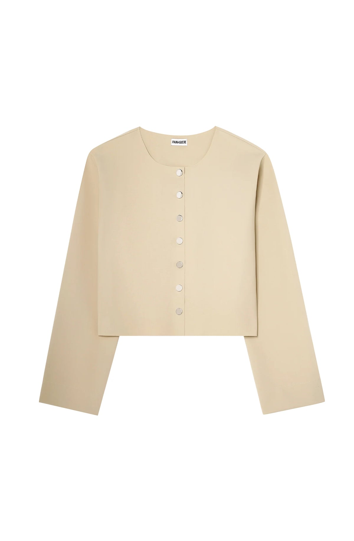 dao Short sand jacket with long sleeves