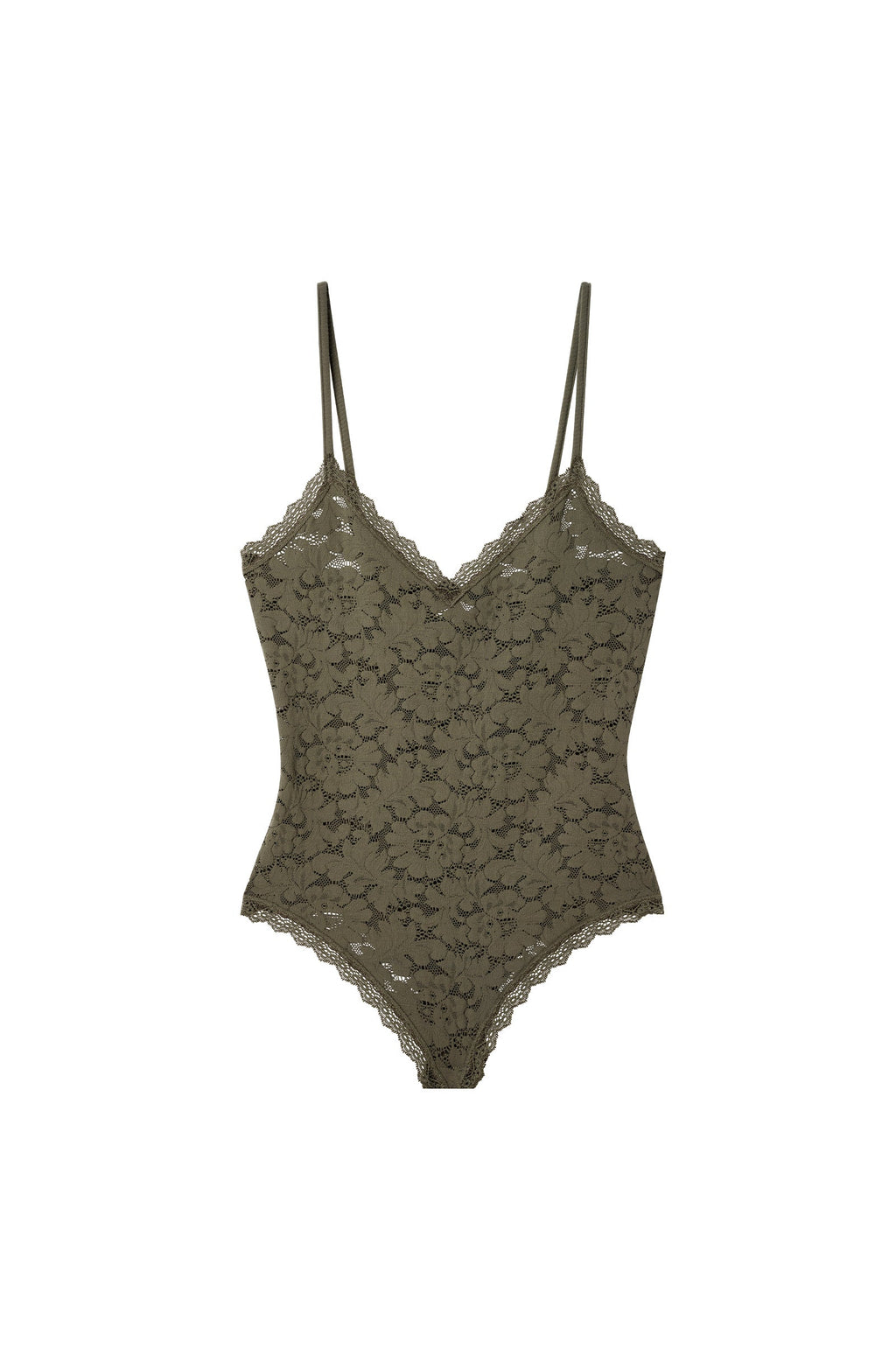 java Foam white lace thong bodysuit