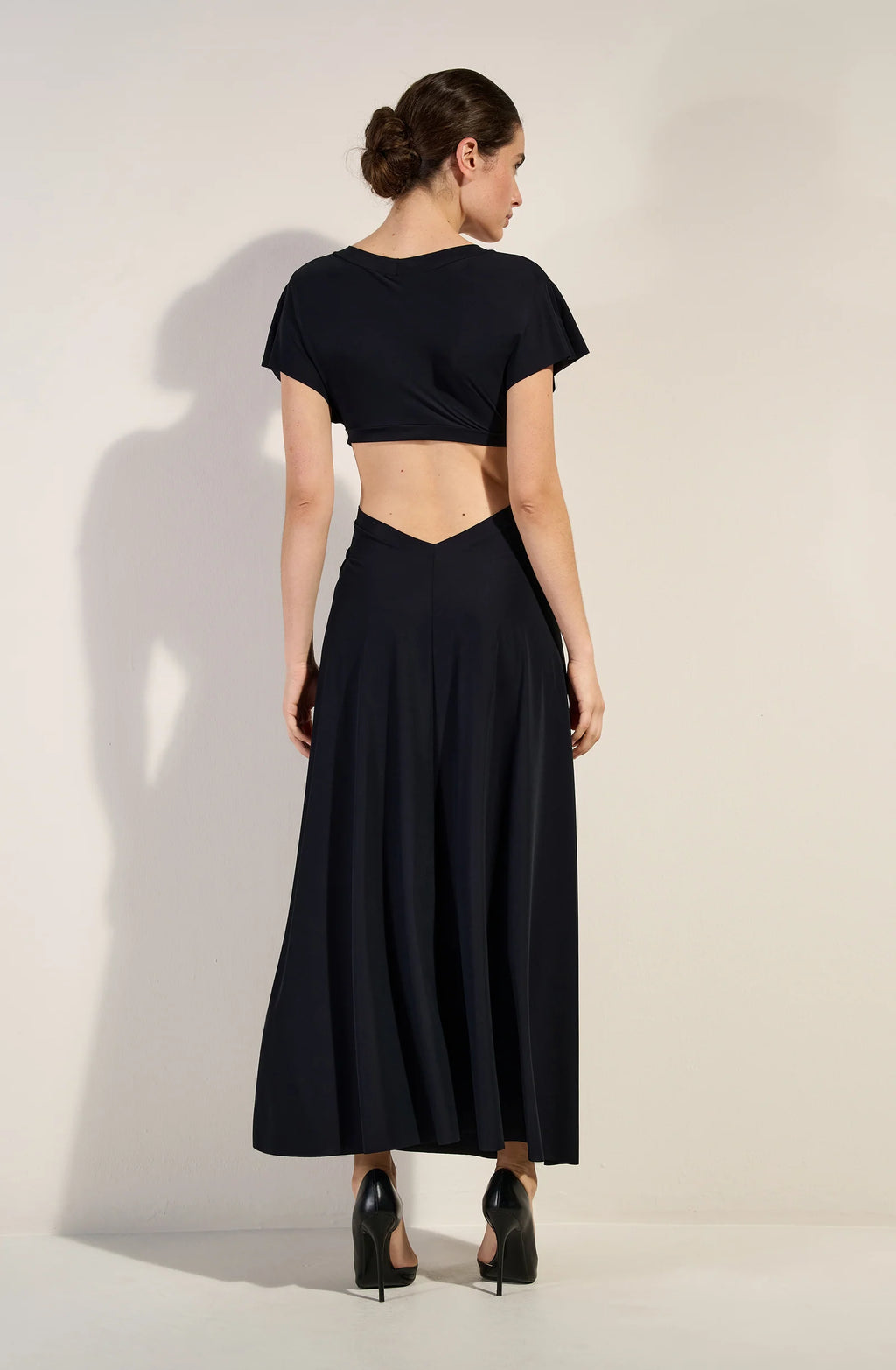 Robe longue dorée Rislene