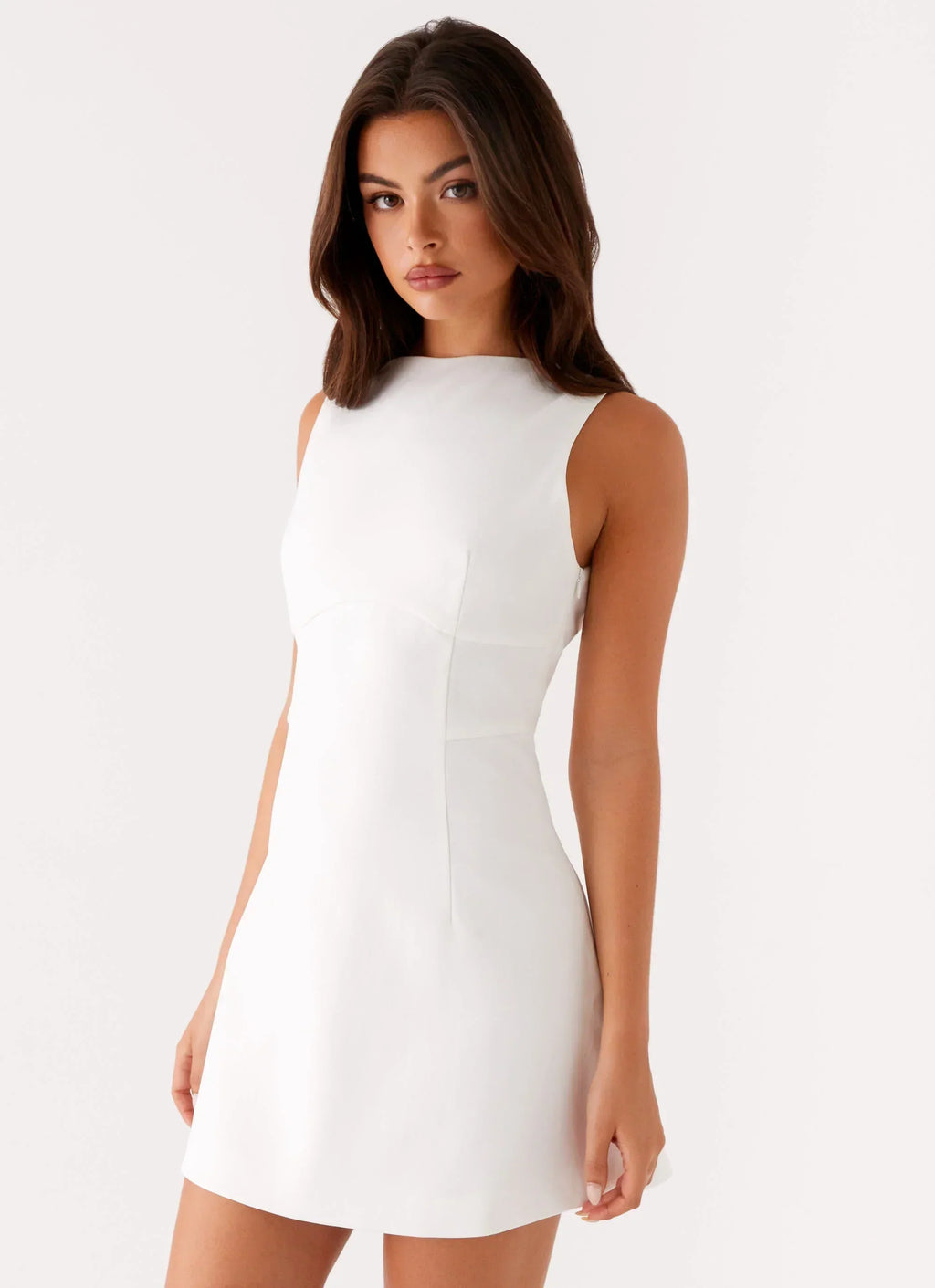 Robe courte Lulita - Blanche
