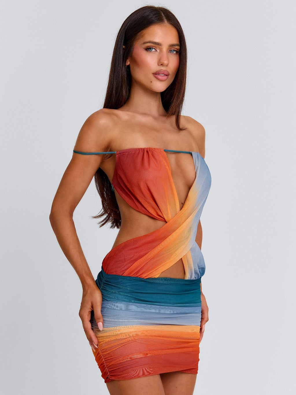 Robe Courte Regina Ocean Ombré