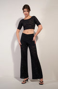 paco Black lace trousers